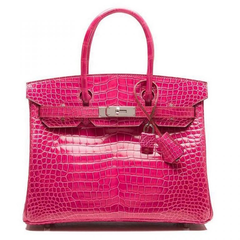Hermes Birkin 25 Bag in Togo Leather with Gold Hardware-Pink