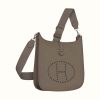 Hermes Evelyne III 33 Large Model Bag in Calfskin-Grey