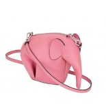 Loewe Women Elephant Mini Bag in Calfskin-Pink