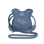 Loewe Women Flamenco Knot Mini Bag in Nappa Leather-Navy