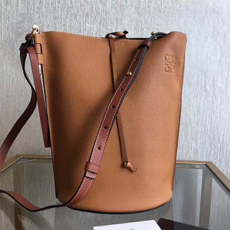 Loewe Gate Marine Brown Striped Bucket Bag – Fashion Reloved
