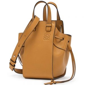 Loewe Women Hammock Dw Mini Bag in Nappa Calf-Orange