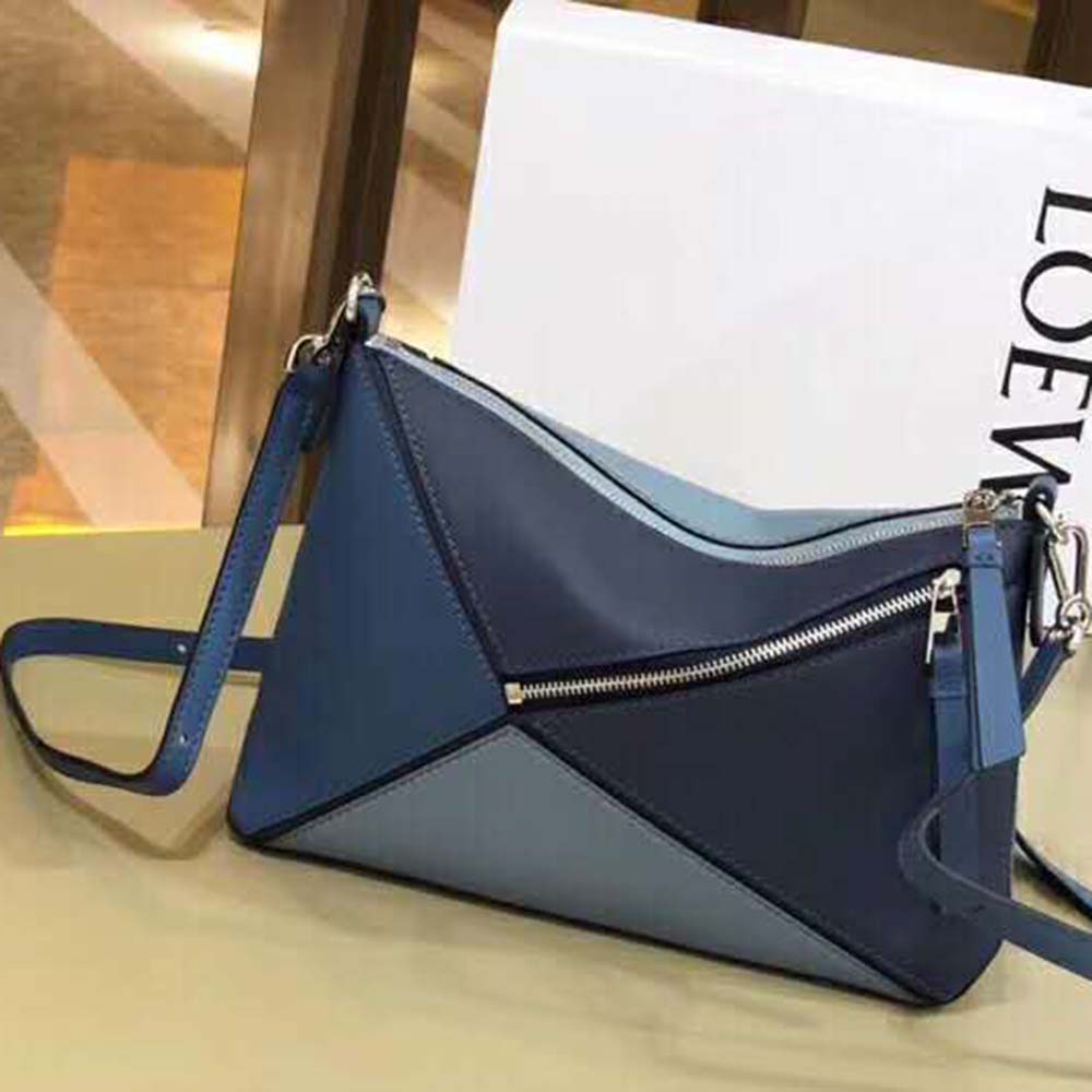 Loewe Women Puzzle Small Bag Varsity Blue Multitone 3 Loewe Women Puzzle Small Bag Varsity Blue Multitone - Image 3