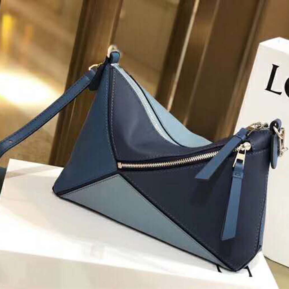 Loewe Women Puzzle Small Bag Varsity Blue Multitone 2 Loewe Women Puzzle Small Bag Varsity Blue Multitone - Image 2
