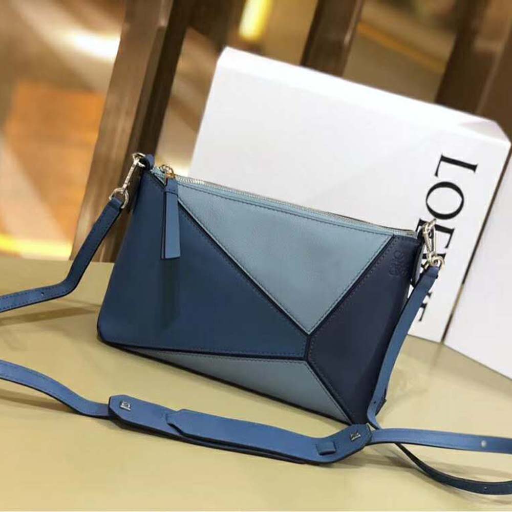 Loewe Women Puzzle Small Bag Varsity Blue Multitone 4 Loewe Women Puzzle Small Bag Varsity Blue Multitone - Image 4