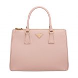 Prada Women Prada Galleria Bag in Saffiano Leather-Pink