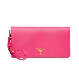 Prada Women Saffiano Leather Mini Bag-Pink