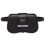 Prada Women Sidonie Leather Belt-Bag-Black