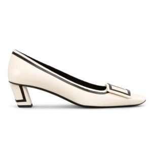 Roger Vivier Women Belle Vivier Graphic Pumps 45mm Heel White