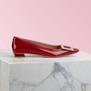Roger Vivier Women Belle Vivier Pumps in Patent Leather-Red