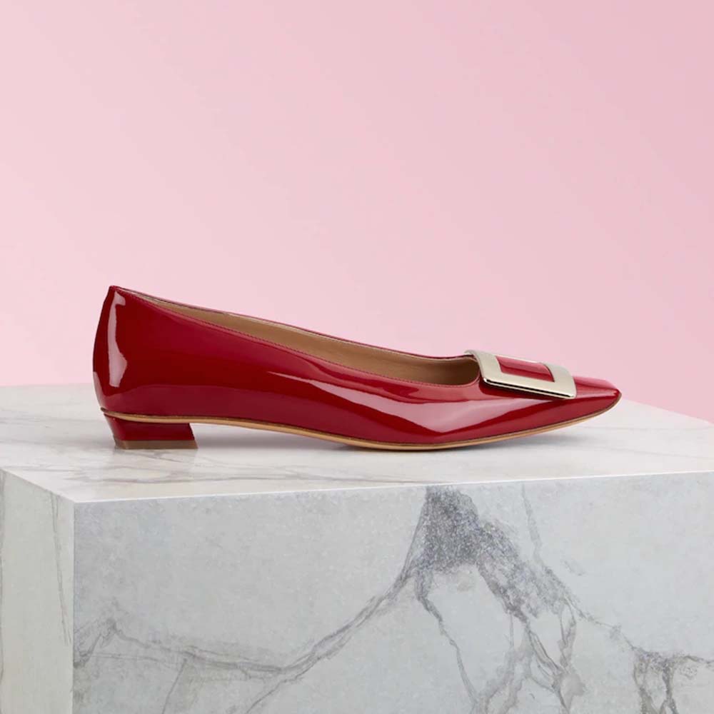 Roger Vivier Women Belle Vivier Pumps in Patent LeatherRed