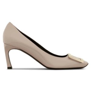 Roger Vivier Women Belle Vivier Trompette Pumps Patent Leather-Sandy