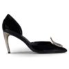 Roger Vivier Women Dorsay Sexy Choc Chips Pumps Patent 85mm Heel