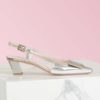 Roger Vivier Women Sling Back Vivier Pumps-Silver