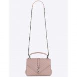 Saint Laurent YSL Classic Medium College Bag Matelasse Leather-Pink