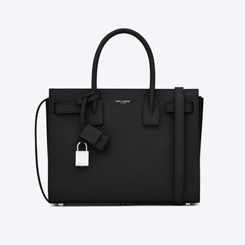 Saint Laurent YSL Women Classic Sac De Jour Baby Grained