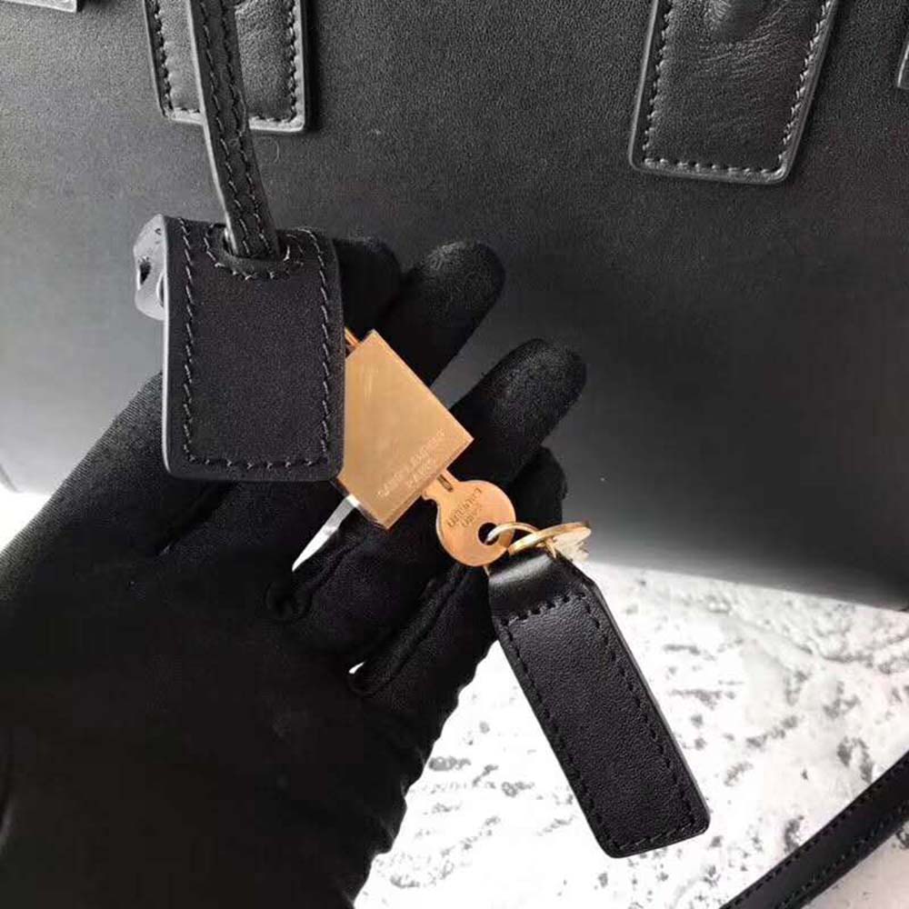 Saint Laurent YSL Women Classic Sac De Jour Baby Smooth-Black 10 Saint Laurent YSL Women Classic Sac De Jour Baby Smooth-Black - Image 10