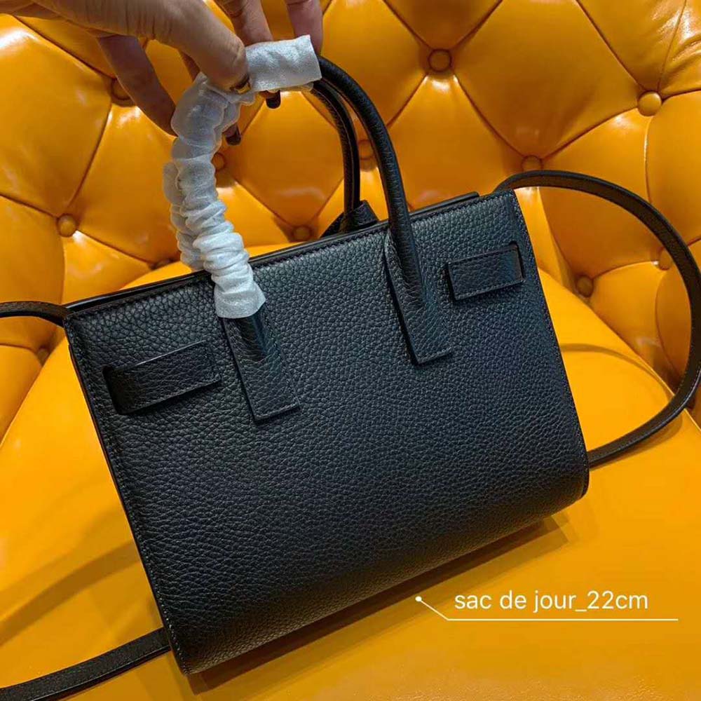 Saint Laurent YSL Women Classic Sac De Jour Nano Grained-Black 3 Saint Laurent YSL Women Classic Sac De Jour Nano Grained-Black - Image 3