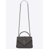 Saint Laurent YSL Women College Medium In Matelasse Leather-Grey