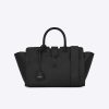 Saint Laurent YSL Women Downtown Small Cabas Smooth Crocodile Embossed