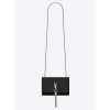 Saint Laurent YSL Women Kate Chain Tassel Bag Black Textured