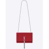 Saint Laurent YSL Women Kate Medium Tassel Smooth Leather-Red