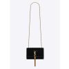 Saint Laurent YSL Women Kate Small with Tassel Velvet-Black