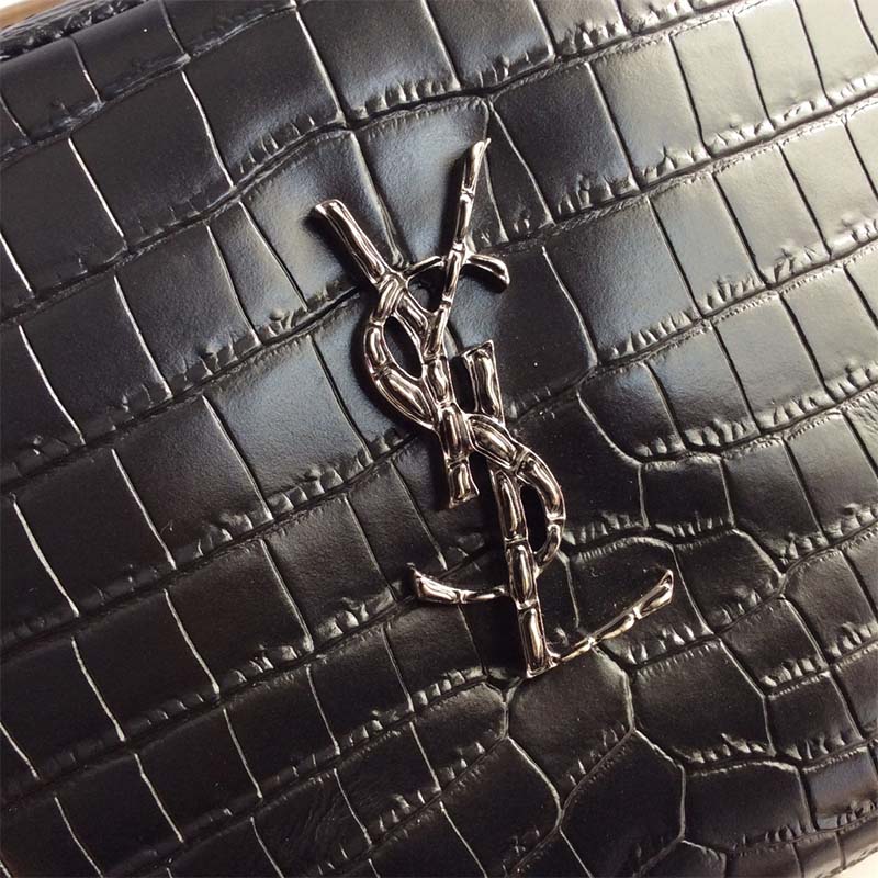 Saint Laurent YSL Women Lou Camera Bag Crocodile Embossed Leather 6 Saint Laurent YSL Women Lou Camera Bag Crocodile Embossed Leather - Image 6