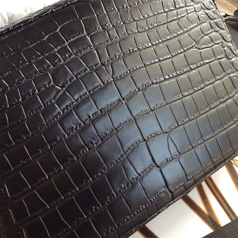 Saint Laurent YSL Women Lou Camera Bag Crocodile Embossed Leather 7 Saint Laurent YSL Women Lou Camera Bag Crocodile Embossed Leather - Image 7