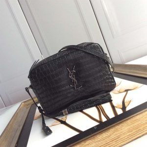 Lou camera bag outlet in crocodile embossed leather