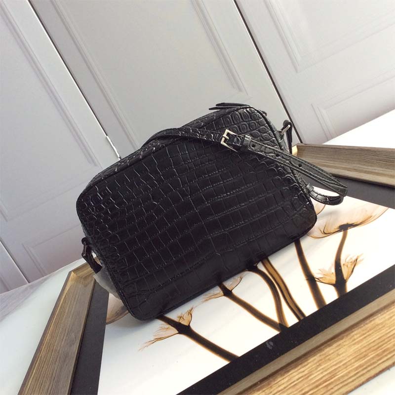 Saint Laurent YSL Women Lou Camera Bag Crocodile Embossed Leather 4 Saint Laurent YSL Women Lou Camera Bag Crocodile Embossed Leather - Image 4