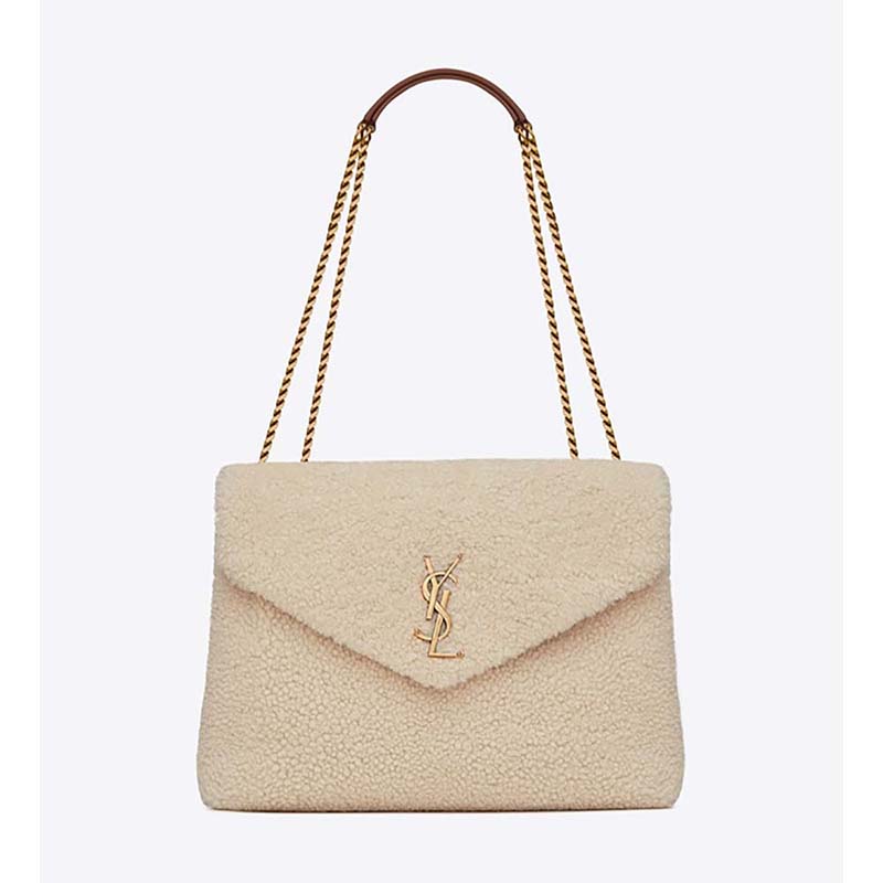 ysl loulou shearling bag