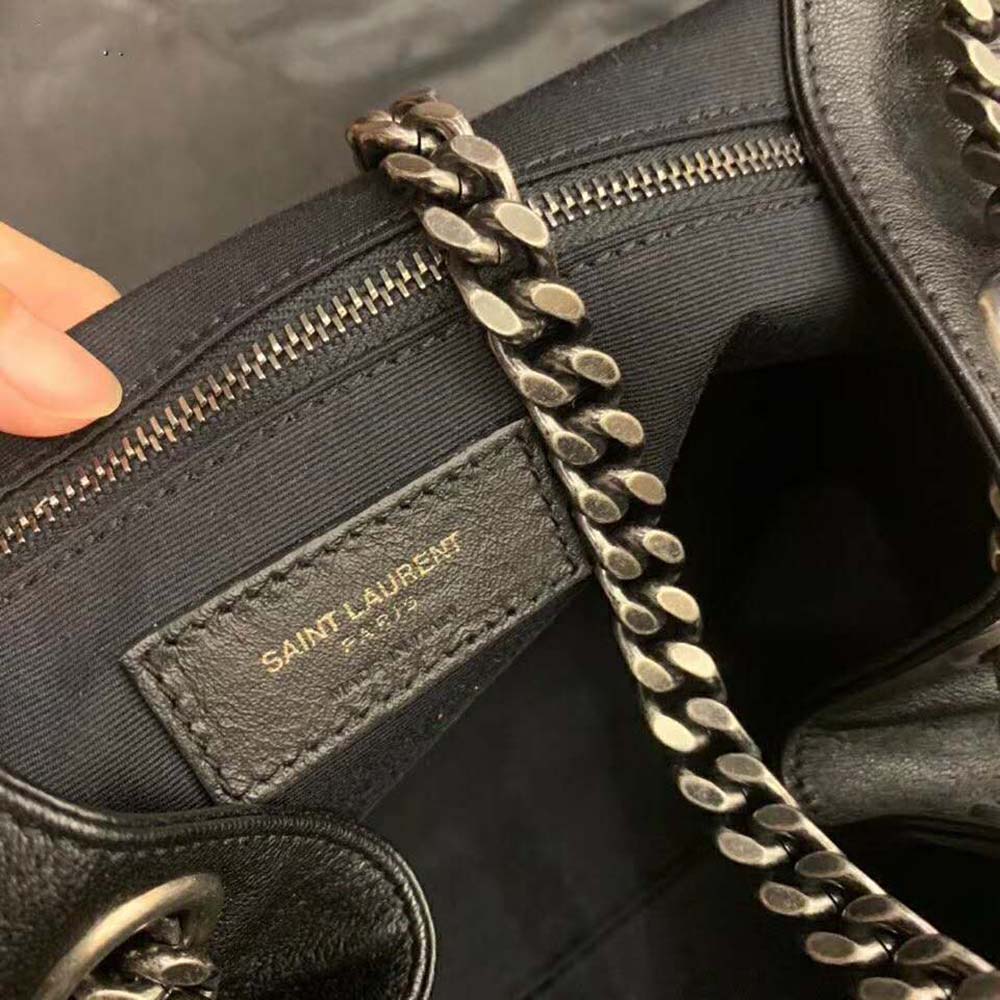 Saint Laurent YSL Women Nolita Medium Bag Vintage Leather-Black 8 Saint Laurent YSL Women Nolita Medium Bag Vintage Leather-Black - Image 8