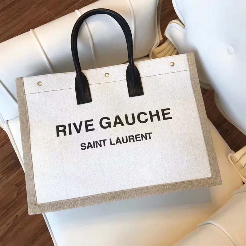 SAINT LAURENT RIVE GAUCHE LINEN BAG UNBOXING