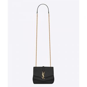 Saint Laurent YSL Women Sulpice Small in Matelasse Leather-Black