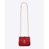 Saint Laurent YSL Women Sulpice Small in Matelasse Leather-Red