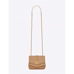 Saint Laurent YSL Women Sulpice Small in Matelasse Leather-Sandy