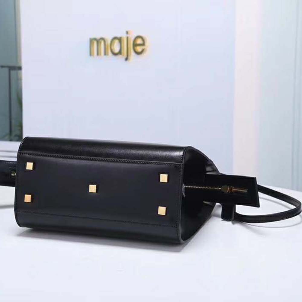 Saint Laurent YSL Women Uptown Small Tote Shiny Smooth Leather-Black 10 Saint Laurent YSL Women Uptown Small Tote Shiny Smooth Leather-Black - Image 10