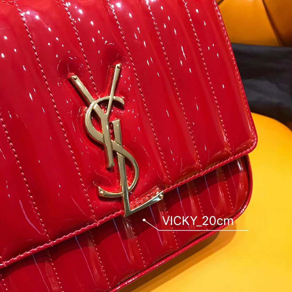 ysl vicky patent bag