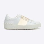 Valentino Unisex Open Sneaker Shoes-Gold