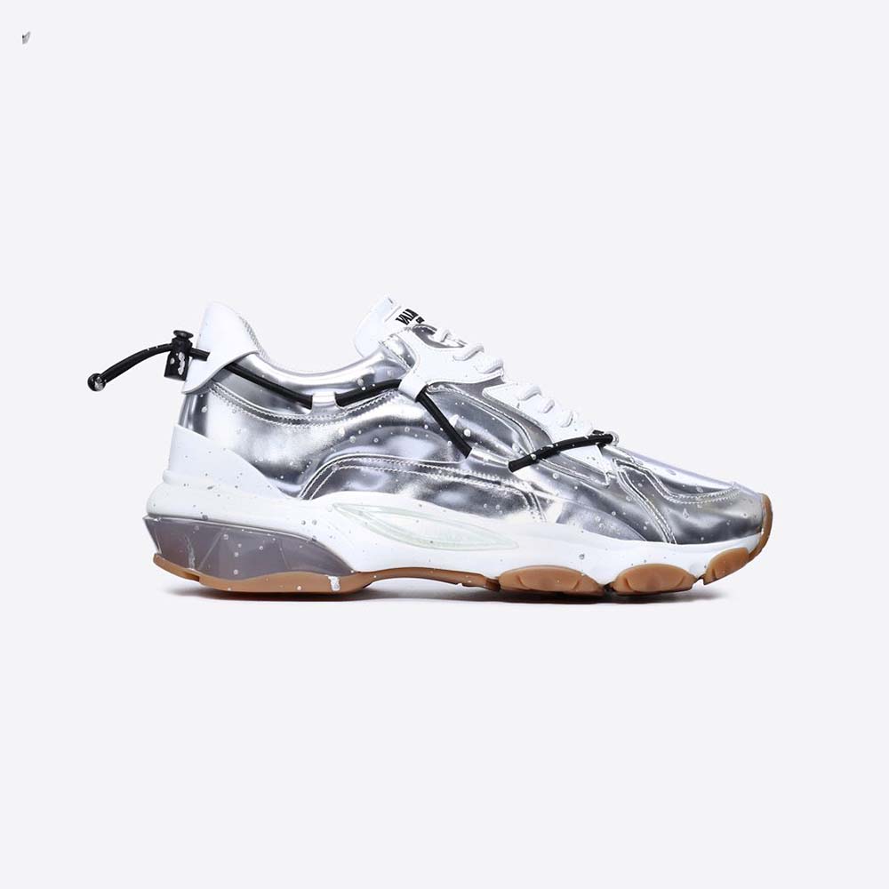 valentino trainers silver