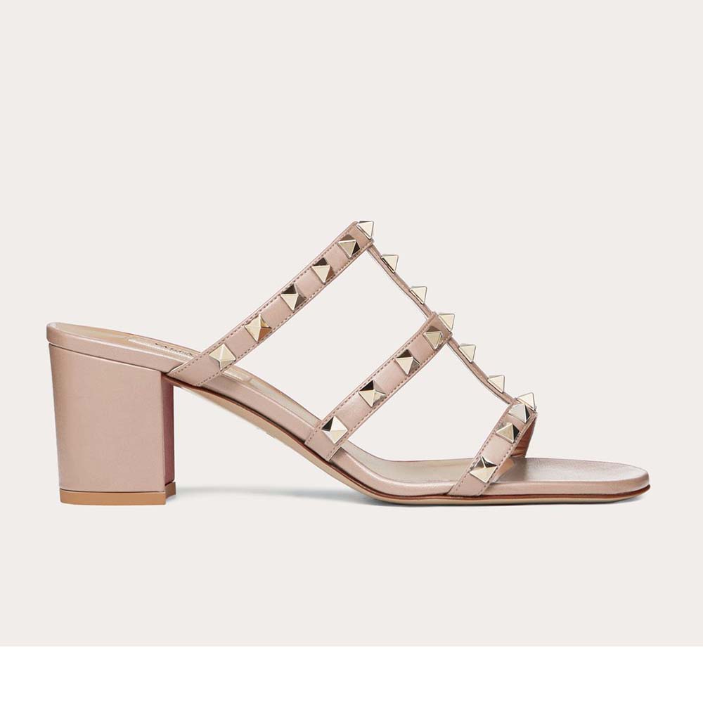 valentino rockstud caged slide