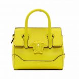 Versace Palazzo Empire Medium Bag in Calf Leather-Yellow