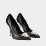 Versace Women Shoes Palazzo Pumps 110mm Heel-Black