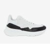 Alexander Mcqueen Unisex Oversized Runner in Nappa Calf Leather-Black