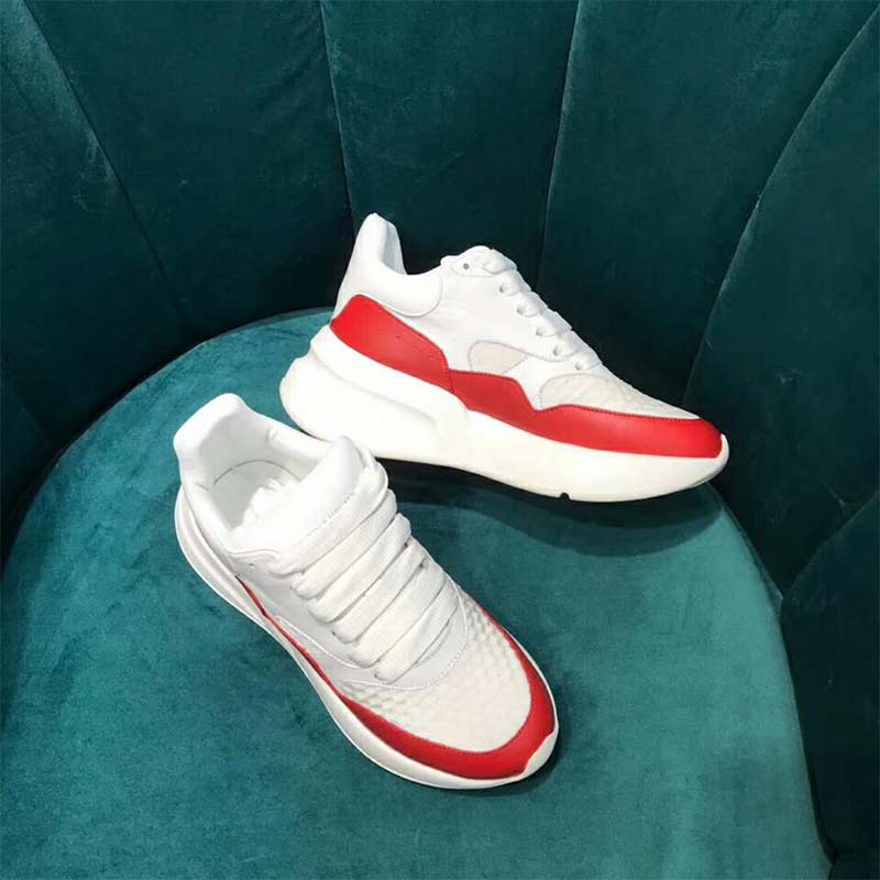 alexander mcqueen oversized runner red