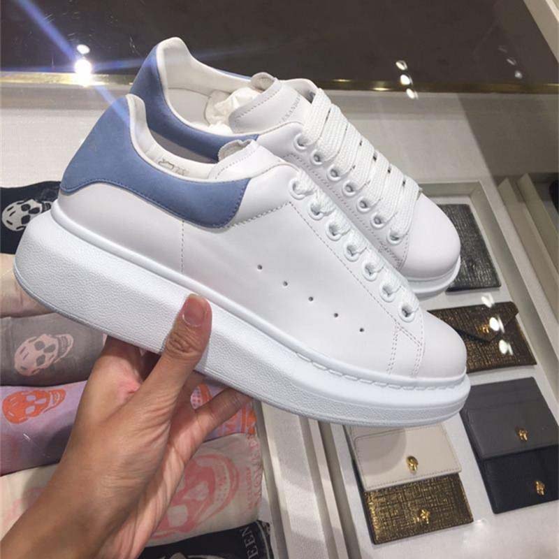 Alexander McQueen Women Oversized Sneaker Shoes-Blue