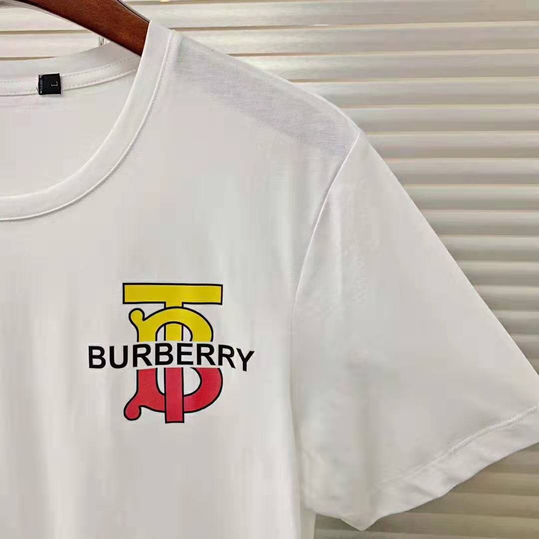 Burberry Men Monogram Motif Cotton Oversized T-Shirt-White