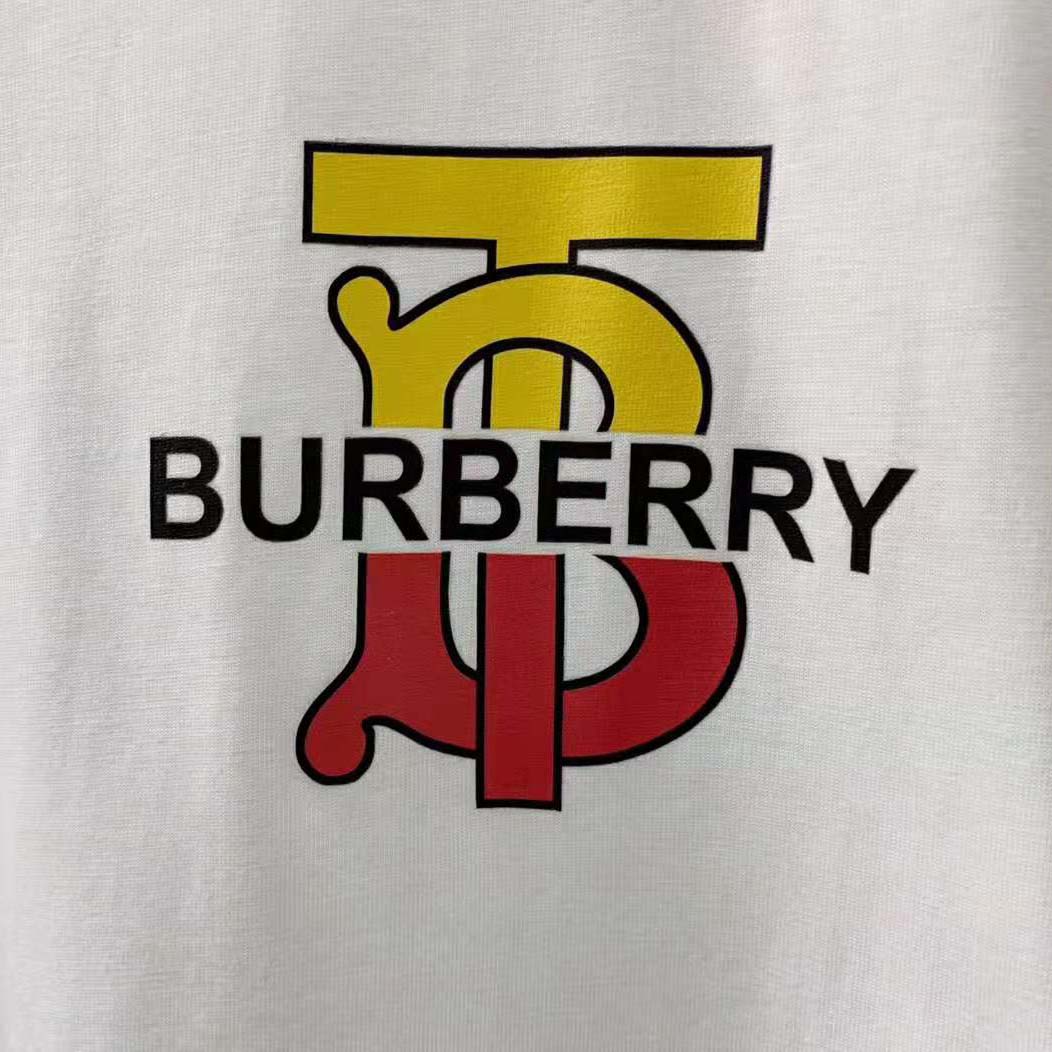 Burberry Men Monogram Motif Cotton Oversized T-Shirt-White