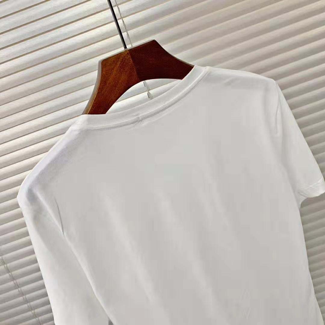 Burberry Men Monogram Motif Cotton Oversized T-Shirt-White